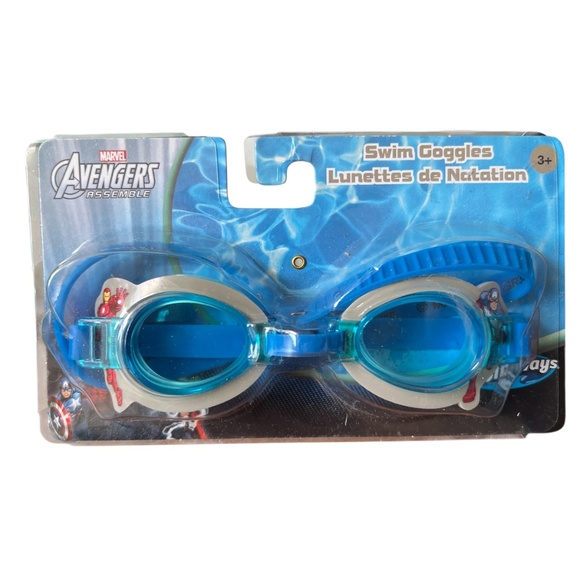 Marvel Avengers Kids Swim Goggles 3+ Swimways New in Package - Picture 1 of 5